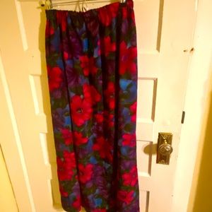 Vintage Floral Maxi Skirt